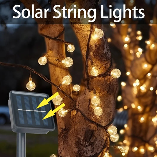 Solar Crystal Light String – LED Außen Dekoration