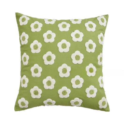 Soléa – Jacquard-Kissenbezug mit raffiniertem Sonnenblumenmuster