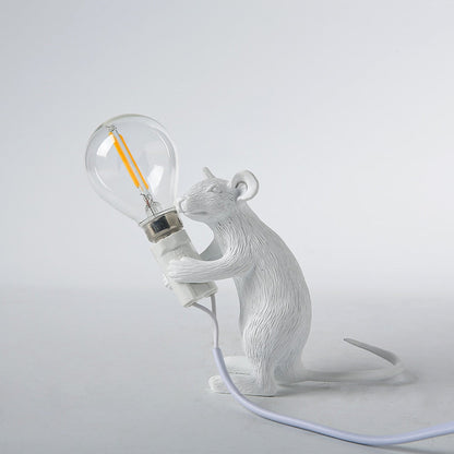 Royaleva Say Cheese Maus Tischlampe - Künstlerische Harz LED Licht Dekor