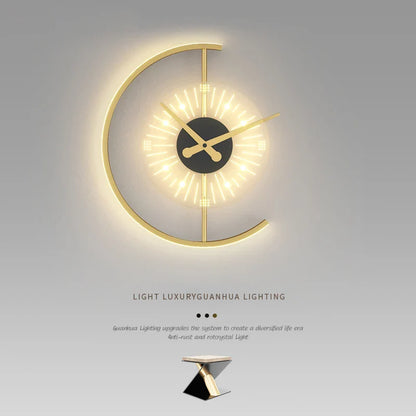 Leuchtende Uhr | Schönes modernes nordisches Design