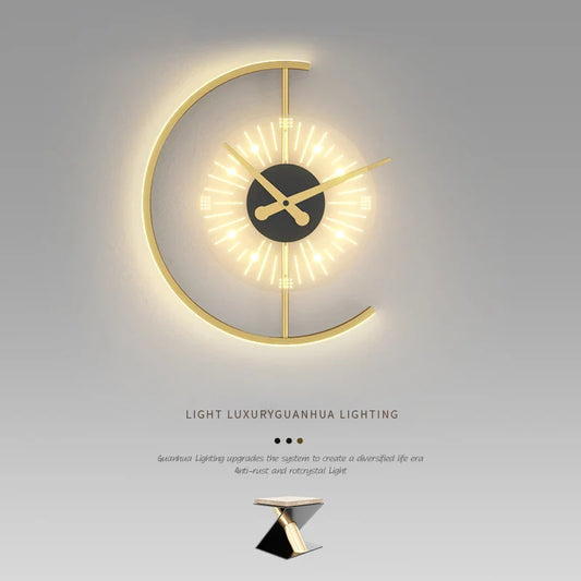 Leuchtende Uhr | Schönes modernes nordisches Design