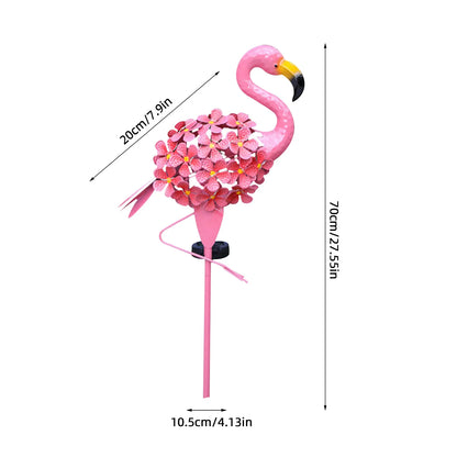 Royelux Flamingo Solar Stake Light - Dekorative Metall Gartenlampe