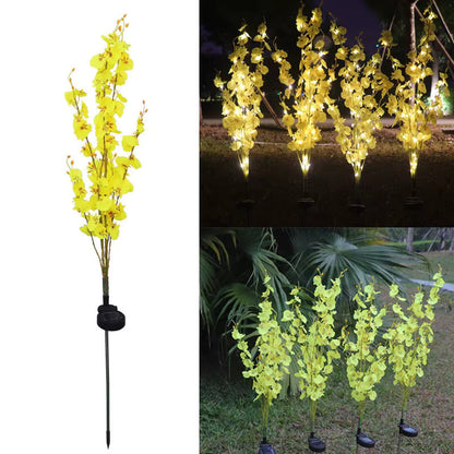 SolaraGlow - LED Solar Orchideen Gartenweg Licht