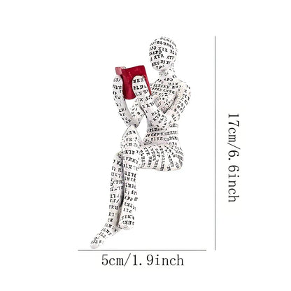 Abstrakte Lese-Figuren