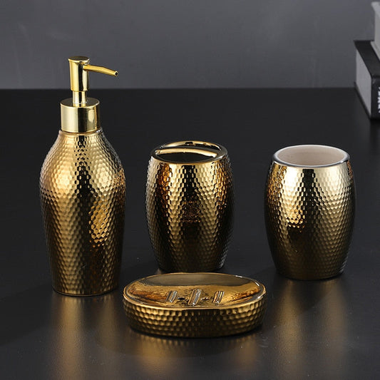 Garduru Badezimmer-Set mit modernen goldenen Akzenten