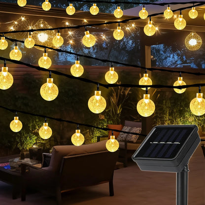 Solar Crystal Light String – LED Außen Dekoration
