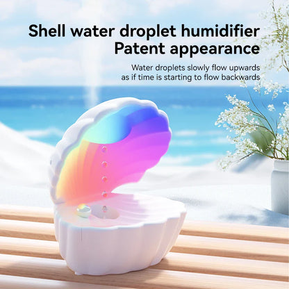 Shell Schlafhilfe Bluetooth Lautsprecher – RGB Nachtlicht mit Luftbefeuchter & Anti-Schwerkraft-Design