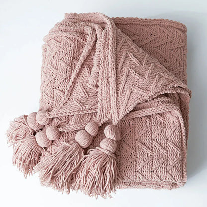 Garduru - Weiche Chenille-Strickdecke für Bett und Sofa