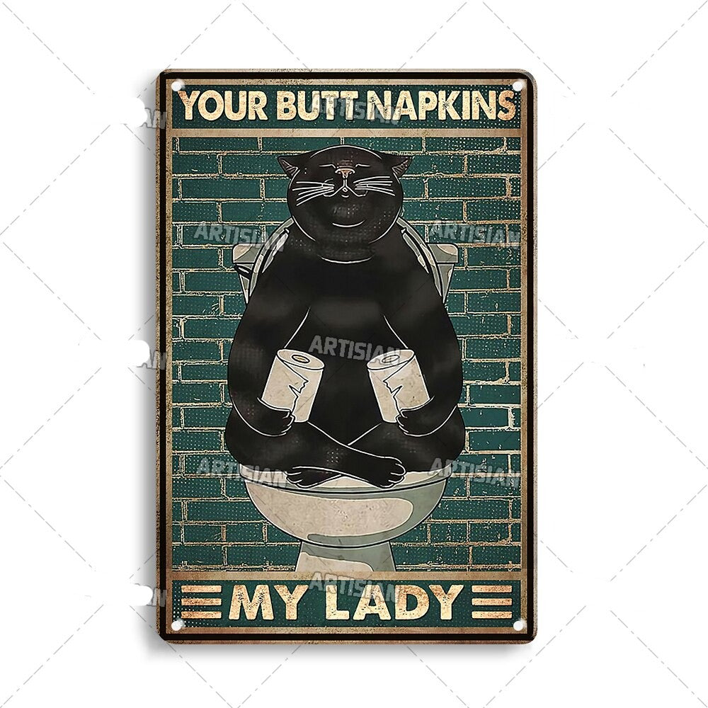 Vintage Cat | Metallposter