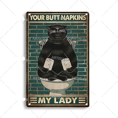 Vintage Cat | Metallposter