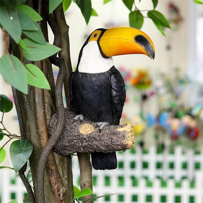 Tukan Vogel Figur: Hängender Gartenschmuck