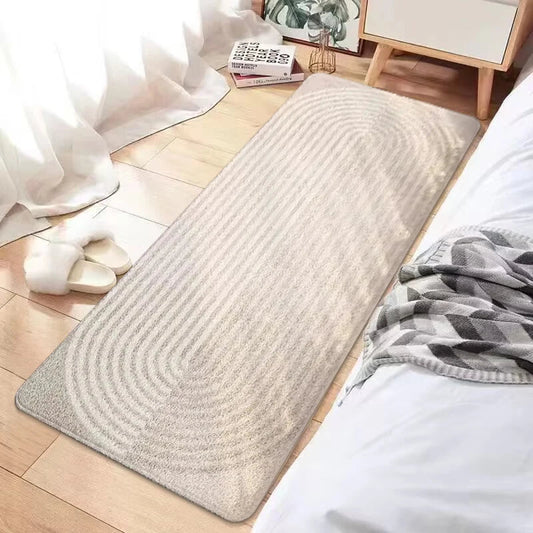Royaleva Moderner Nachttischteppich - Weicher Faux Cashmere Rutschfester Langer Bereichsteppich
