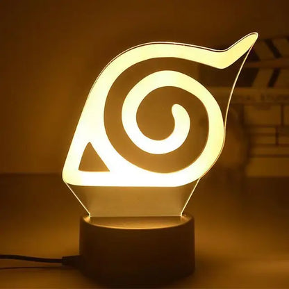 Naruto 3D LED Nachtlampe – Anime Licht mit Kakashi, Sasuke & Naruto