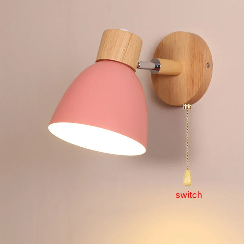 Weiße Macaron-Wandlampe