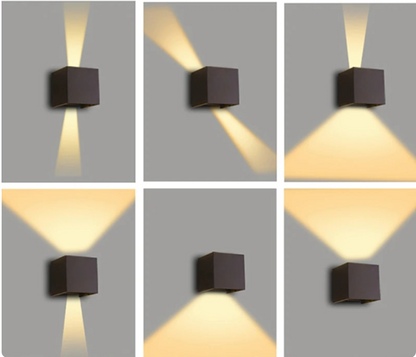 Garduru LED Wandleuchten | 1+1 Gratis | Modernes Design | Energieeffiziente Wandbeleuchtung für Zuhause