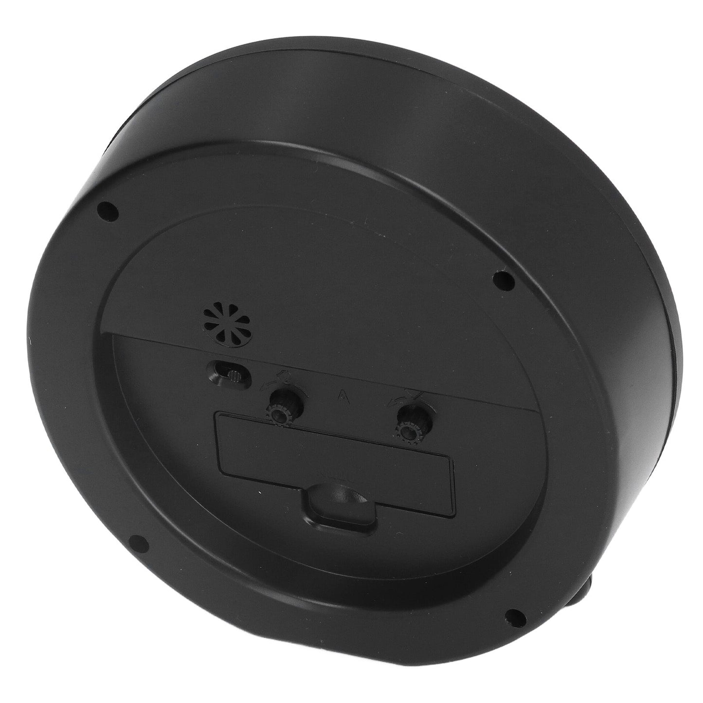 Schwarzer Retro Wecker – Mute Metal Design – Dekorativ & Funktional