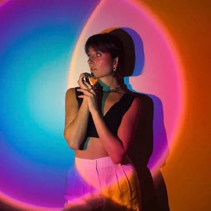 GlowDusk – Sonnenuntergang Lampe mit einstellbaren Farben und Winkel