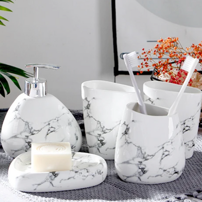 MarbleLuxe – Elegantes Badezimmer Set mit zeitlosem Stil