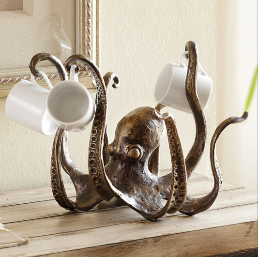 KrakenRust - Tassenhalter Inspiriert von der Gusseisen-Oktopus