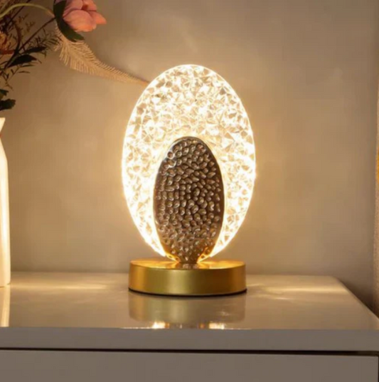 Chic Pfau-Design Tischlampe