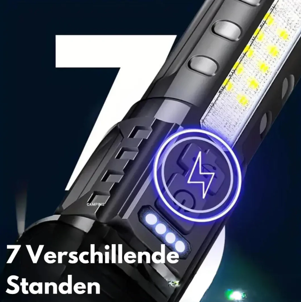 Taktische Hochleistungs-Taschenlampe mit 5000 Lumen