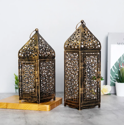 Vintage-Windlicht im Bronzedesign