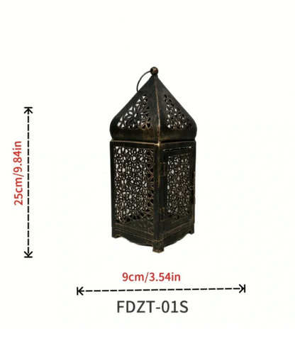 Vintage-Windlicht im Bronzedesign