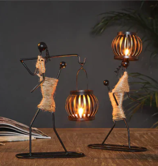 Vintage-Inspirierter Kerzenständer