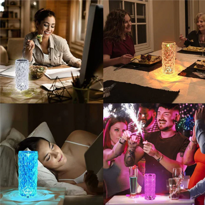 LED-Lampe im Kristalldesign