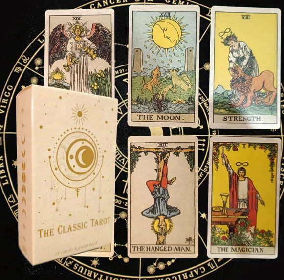 Traditionelles Tarotdeck mit 78 Karten