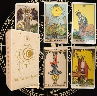 Traditionelles Tarotdeck mit 78 Karten