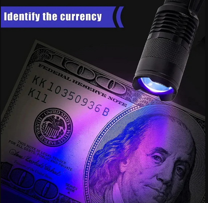 UltraBright UV Taschenlampe – Hochleistungs-Ultraviolett-Torche zur Flecken- und Tierurinerkennung