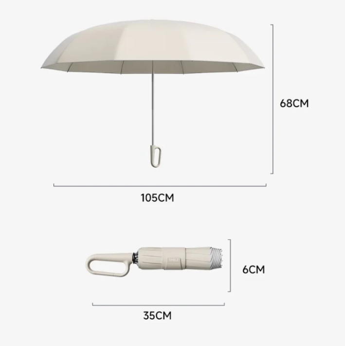 Winddicht Reflektierender Sicherheitsregenschirm