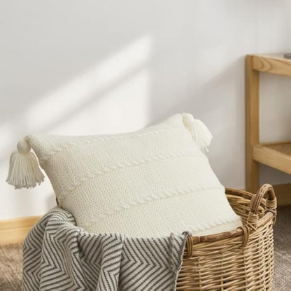 Nordic Strickfransen Kissen