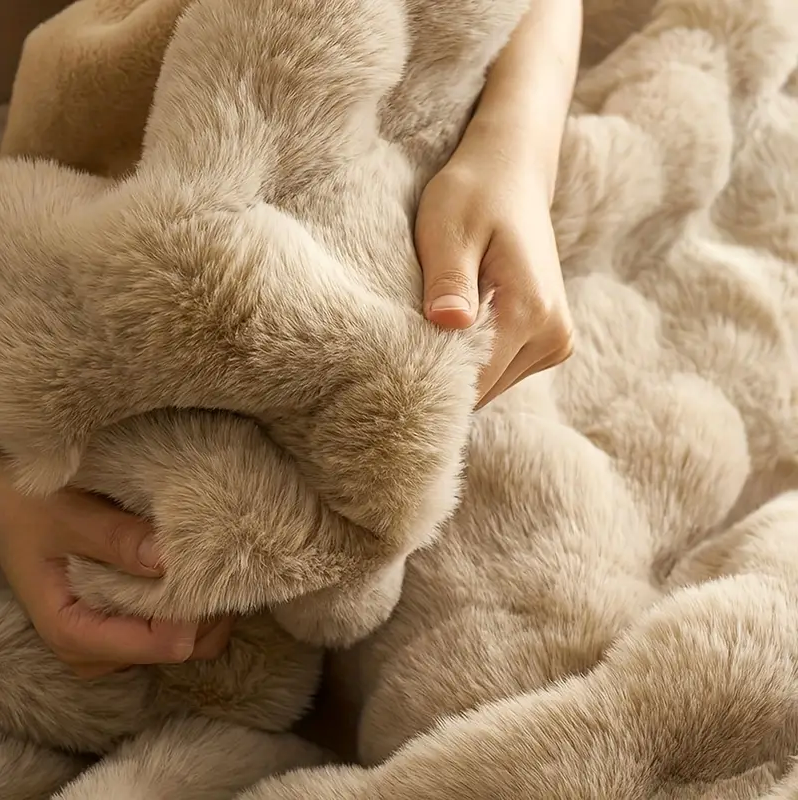Bubble Plush Weiche Decke