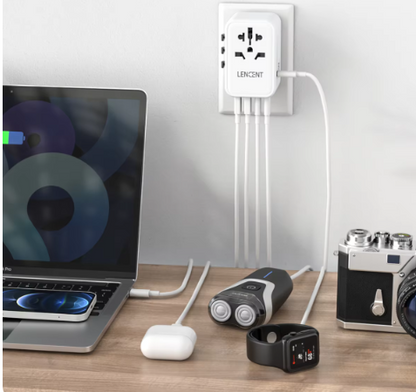 Universeller Reiseadapter GaN-GlobeCharge 65W