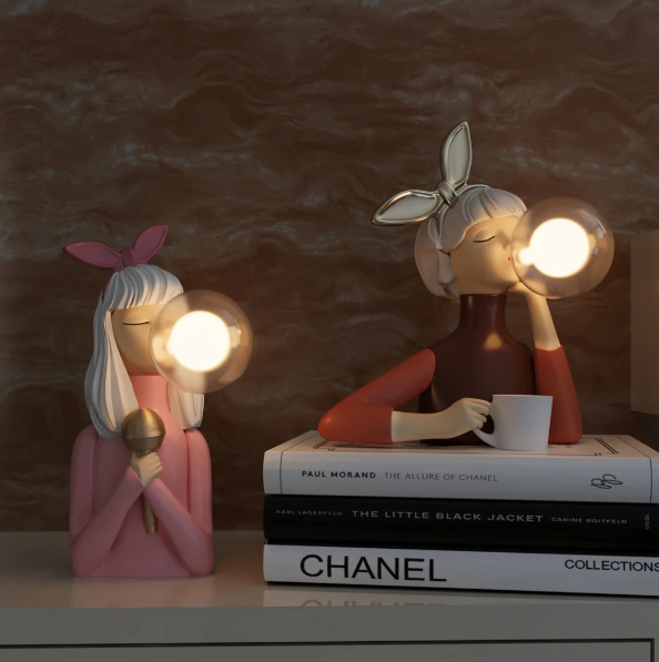 Kreative Kaugummi Blasen Lampe