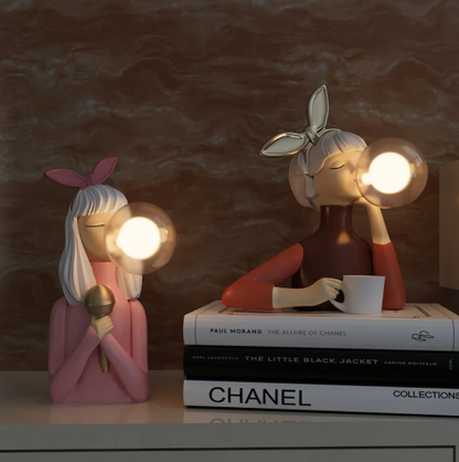 Kreative Kaugummi Blasen Lampe