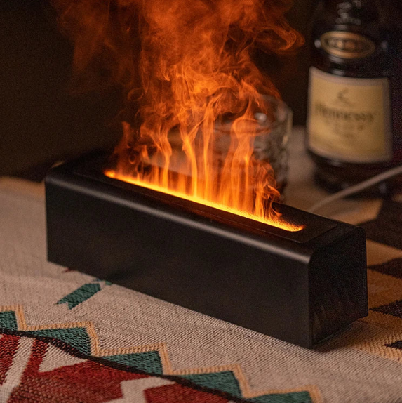 Ätherisches Öl Aroma Diffuser Flamme Luftbefeuchter mit RGB Licht