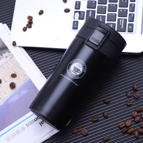 380ml Edelstahl Vakuum-Isolierter Kaffeebecher - Doppelwandige Teetasse für Outdoor-Sport, Auslaufsichere Reiseflasche