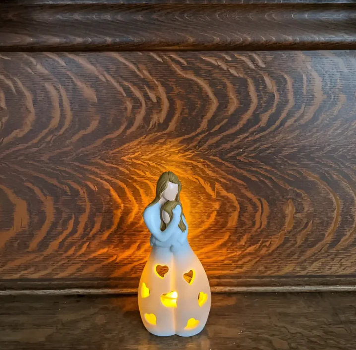 Symbolischer Mutter-und-Kind-Kerzenständer