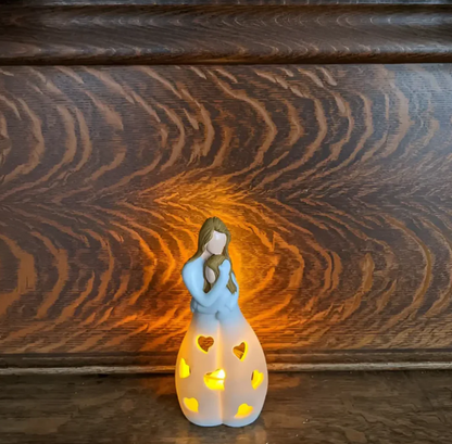 Symbolischer Mutter-und-Kind-Kerzenständer