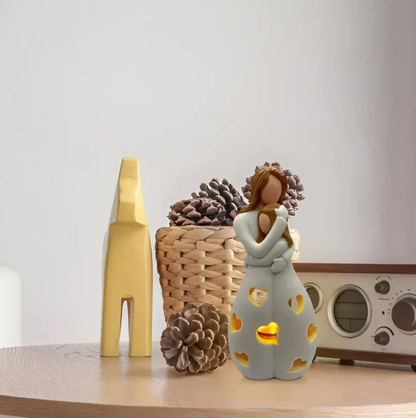 Symbolischer Mutter-und-Kind-Kerzenständer