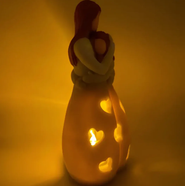 Symbolischer Mutter-und-Kind-Kerzenständer