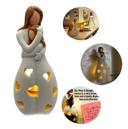Symbolischer Mutter-und-Kind-Kerzenständer