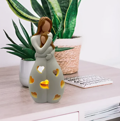 Symbolischer Mutter-und-Kind-Kerzenständer