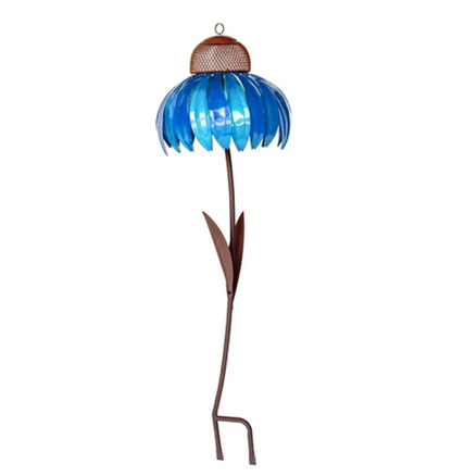 Vogelfutter Station im Blumen-Design