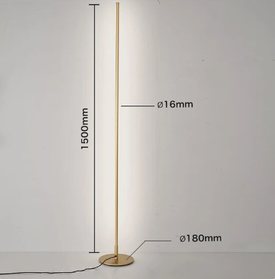 Garduru Moderne LED Stehleuchte | Dimmbare Bodenlampe | Minimalistisches Design | Stimmungslicht für Wohnzimmer & Büro