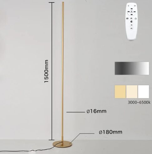 Garduru Moderne LED Stehleuchte | Dimmbare Bodenlampe | Minimalistisches Design | Stimmungslicht für Wohnzimmer & Büro