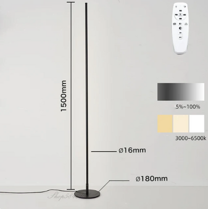 Garduru Moderne LED Stehleuchte | Dimmbare Bodenlampe | Minimalistisches Design | Stimmungslicht für Wohnzimmer & Büro